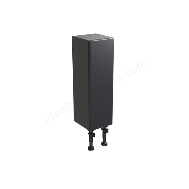 Tavistock Calm Slim 200mm Floor Standing Cupboard w/ Door Pack; Carcass & Fascia - Matt Dark Grey
