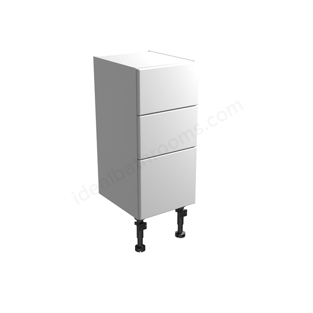 Tavistock Calm Standard 300mm Floor Standing Cupboard w/ Door Pack; Carcass & Fascia - Gloss White