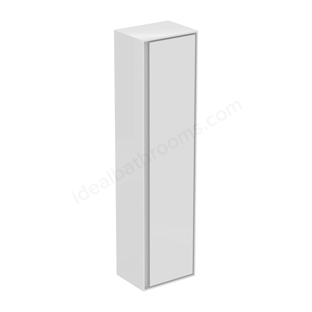 Ideal Standard Connect Air Wall Hung Tall Column Unit; 1 Door; 400mm Wide; Gloss White / Matt White