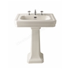 Bayswater Victrion Basin; 640mm x 480mm; 3 Tap Holes; Chrome Overflow - White