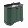 Bayswater Victrion 1000mm Angled 4-Door Basin Unit - Forest Green