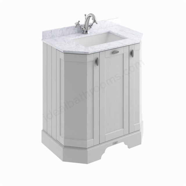 Bayswater Victrion 750mm Angled 3-Door Basin Unit - Earl's Grey