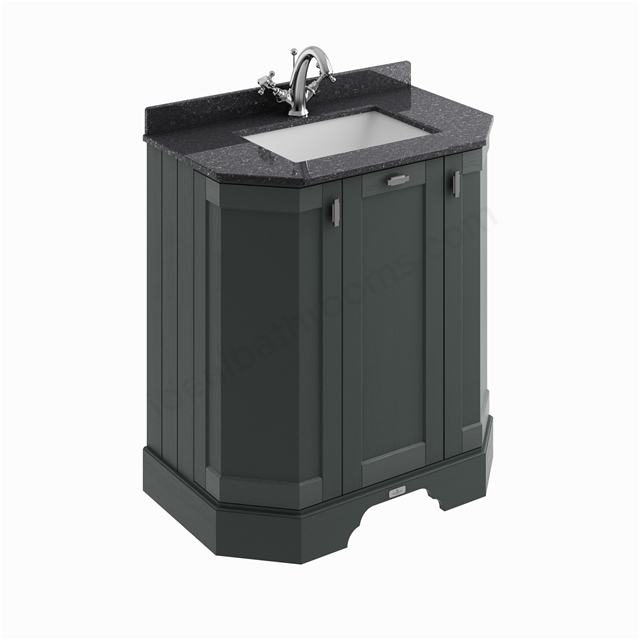 Bayswater Victrion 750mm Angled 3-Door Basin Unit - Dark Lead