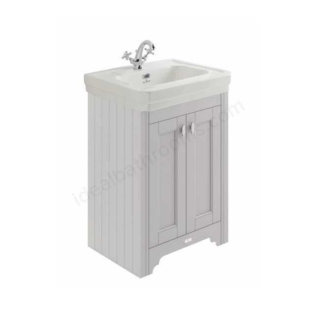 Bayswater Victrion 640mm Cabinet 2-Door for Ceramic Basin  - Earl's Grey