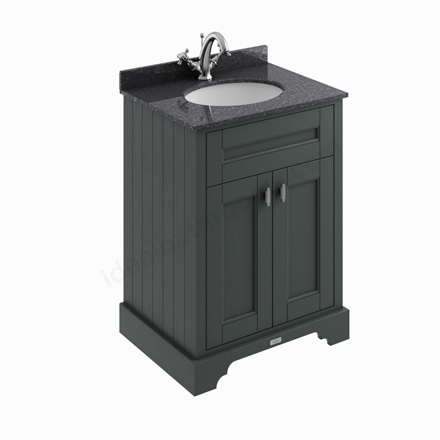 Bayswater Victrion 600mm Cabinet 2-Door for Ceramic Basin - Dark Lead