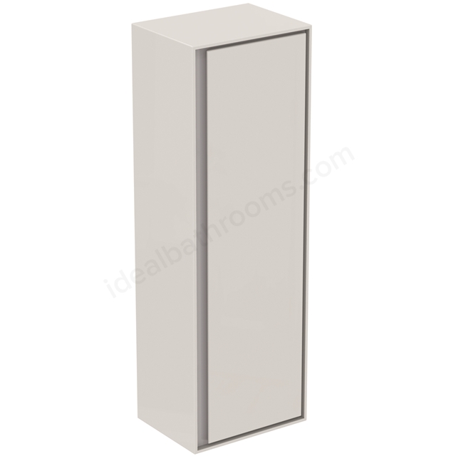 Ideal Standard Connect AIR Wall Hung Half Column Unit; 1 Door; 400mm Wide; Gloss White / Matt Grey