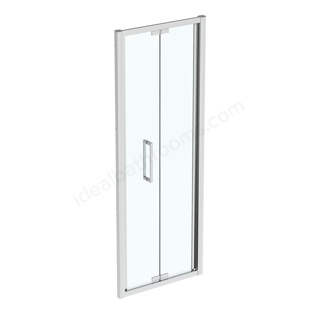 Ideal Standard i.life 800mm Infold Door w/ IdealClean Clear Glass - Bright Silver Finish