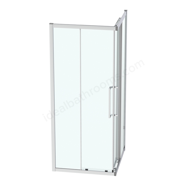 Ideal Standard i.life 900mm Corner Entry Enclosure w/ IdealClean Clear Glass - Bright Silver Finish