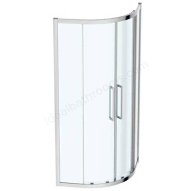 Ideal Standard i.life 900mm x 900mm Quadrant Enclosure w/ IdealClean Clear Glass - Bright Silver Finish