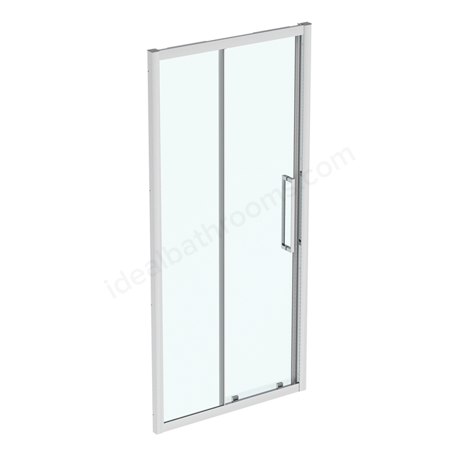 Ideal Standard i.life 1000mm Slider Door w/ IdealClean Clear Glass - Bright Silver Finish