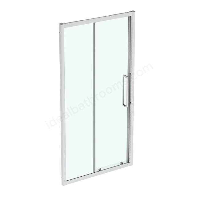 Ideal Standard i.life 1100mm Slider Door w/ IdealClean Clear Glass - Bright Silver Finish