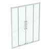 Ideal Standard i.life 1700mm 2 door slider w/ IdealClean Clear Glass - Bright Silver Finish