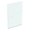 Ideal Standard 1400mm Dual Access Wetroom Panel w/ IdealClean Clear Glass - Bright Silver Finish