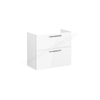 VitrA Root 2 Drawer 800mm Compact Washbasin Unit - High Gloss White