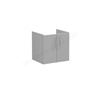 VitrA Root 2 Door 600mm Washbasin Unit - Matt Rock Grey