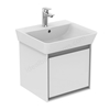 Ideal Standard Connect Air Cube Wall Hung Vanity Unit Only; 1 Drawer; 500mm Wide; Gloss White / Matt Grey