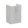 VitrA Root Flat Washbasin Unit; without washbasin - Pearl Grey High Gloss
