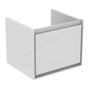 Ideal Standard Connect AIR Cube Wall Hung Vanity Unit Only; 1 Drawer; 550mm Wide; Gloss White / Matt White