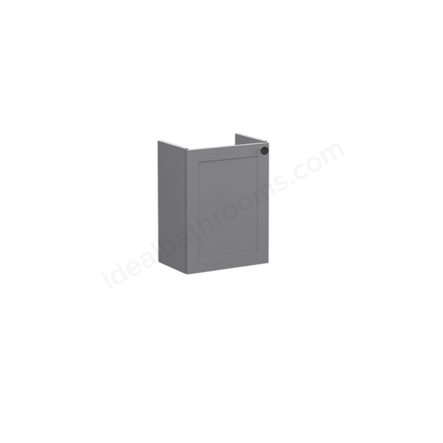 VitrA Root Classic 1 Door 450mm Compact Washbasin Unit w/ Right Tap Hole - Matt Grey