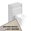 Ideal Standard Connect AIR Toilet Unit Only; 600mm Wide; Light Brown Wood / Matt Light Brown