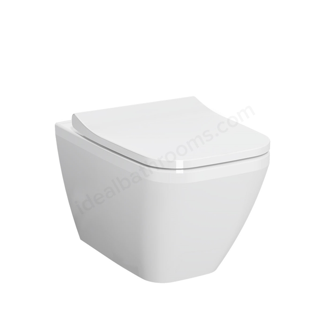 VitrA Integra Square Wall-Hung 540mm WC Pan w/ Hidden Fixation