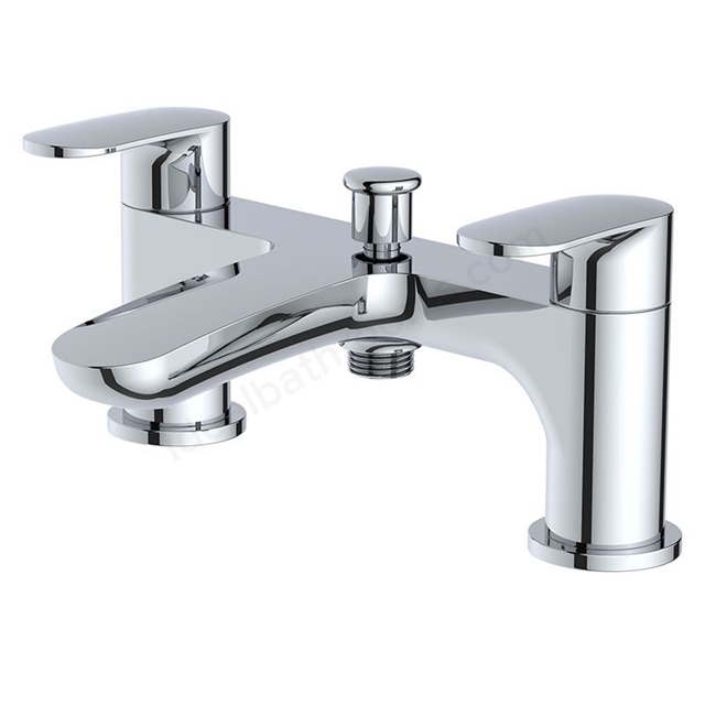 RAK Ceramics Mercury Deck Mounted Bath Shower Mixer - Chrome