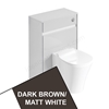 Ideal Standard Connect Air Toilet Unit Only; 600mm Wide; Matt Dark Brown / Matt White
