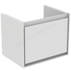 Ideal Standard Connect Air 500mm Wall Hung Vanity Unit Only; 1 Drawer - Gloss White/Matt White