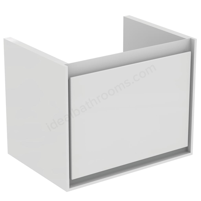 Ideal Standard Connect AIR Wall Hung Vanity Unit Only; 1 Drawer; 500mm Wide; Gloss White / Matt White