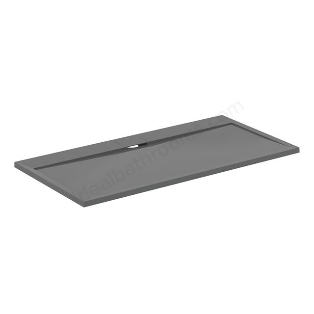 Ideal Standard i.life Ultra Flat 1600mm x 800mm Shower Tray - Concrete Grey