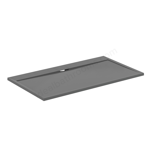 Ideal Standard i.life Ultra Flat 1600mm x 900mm Shower Tray - Concrete Grey