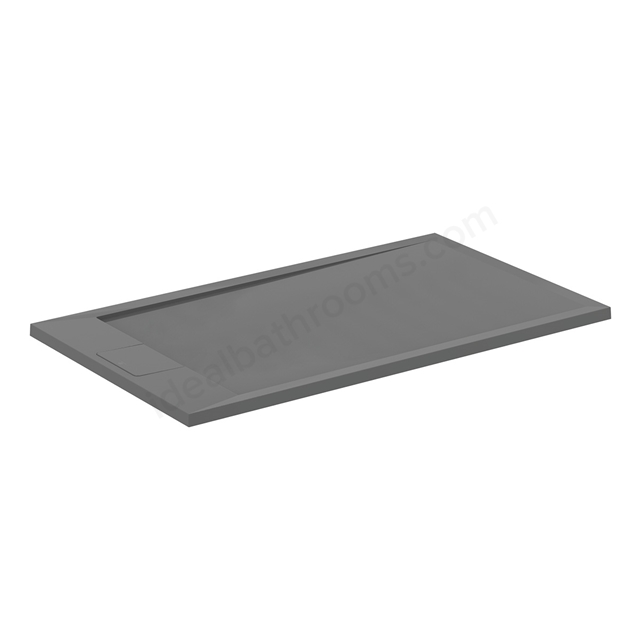 Ideal Standard i.life Ultra Flat 1200mm x 700mm Shower Tray - Concrete Grey