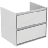 Ideal Standard Connect AIR Wall Hung Vanity Unit Only; 2 Drawers; 600mm Wide; Gloss White / Matt White