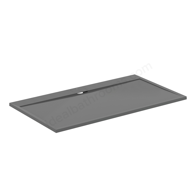 Ideal Standard i.life Ultra Flat 1800mm x 1000mm Shower Tray - Concrete Grey