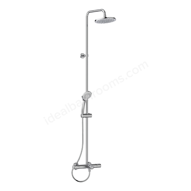 Ideal Standard Ceratherm T25 Exposed Thermostatic Complete Shower System - Chrome