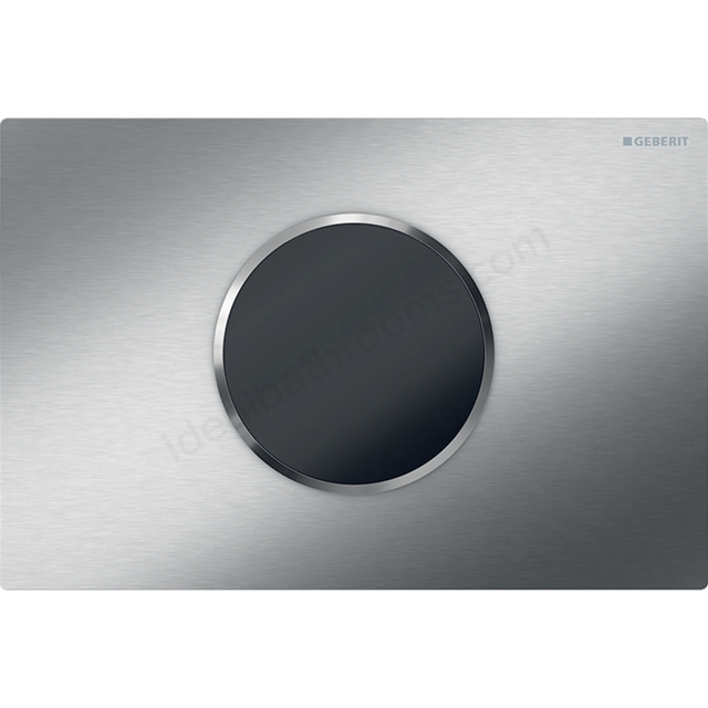 Geberit Sigma10 Battery Powered Automatic Touchless Dual Flush Plate - Stainless Steel