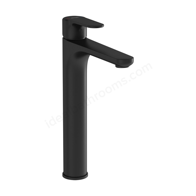 VitrA Root Round Tall Basin Mixer - Matt Black