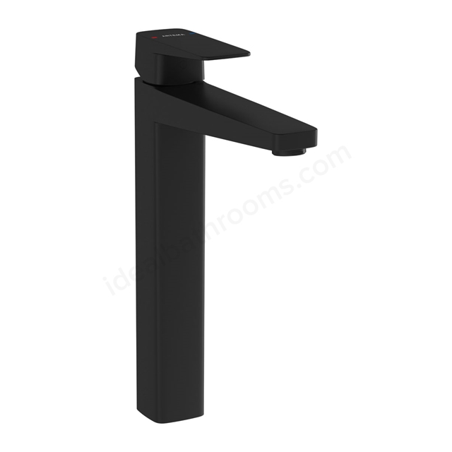 VitrA Root Square Tall Basin Mixer - Matt Black