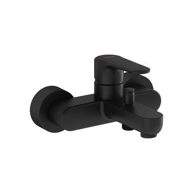 VitrA Root Round Bath Mixer - Matt Black