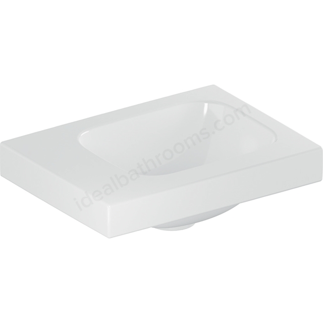 Geberit iCon 380mm Left Hand 0 Tap Hole Cloakroom Basin - White
