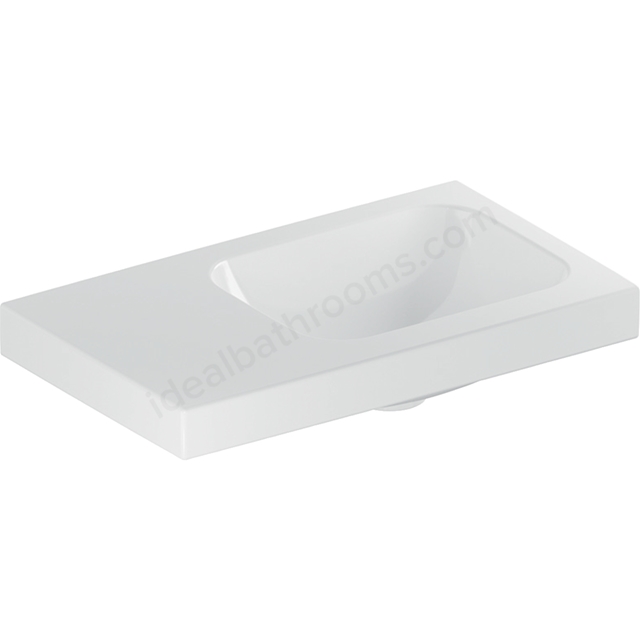 Geberit iCon 530mm Left Hand 0 Tap Hole Cloakroom Basin - White