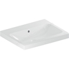 Geberit iCon 600mm 0 Tap Hole Vanity Basin w/ Overflow - White