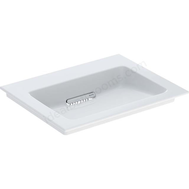 Geberit One Innovative Waste 600mm 0 Tap Hole Vanity Basin - White