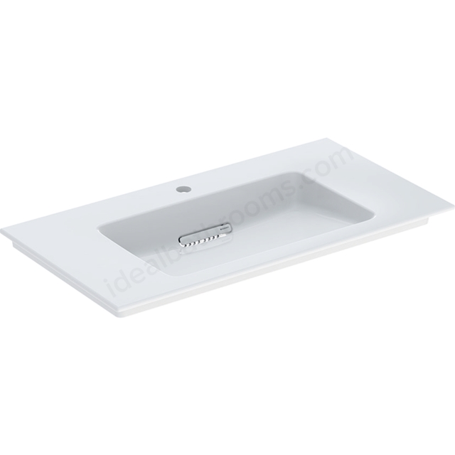 Geberit One Innovative Waste 900mm 1 Tap Hole Vanity Basin - White