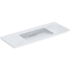 Geberit One Innovative Waste 1200mm 0 Tap Hole Vanity Basin - White