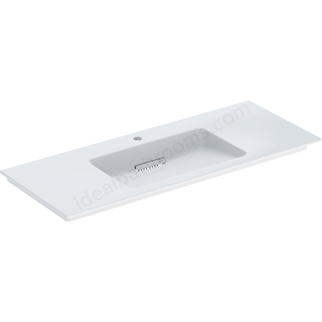 Geberit One Innovative Waste 1200mm 1 Tap Hole Vanity Basin - White