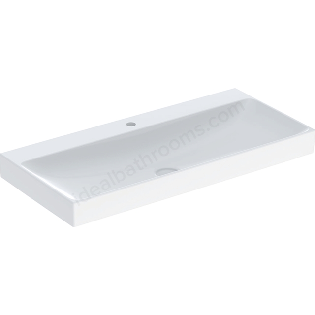 Geberit One Classic Waste 1050mm 1 Tap Hole Countertop Basin w/o Overflow - White