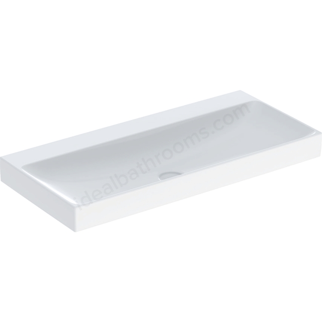 Geberit One Classic Waste 1050mm 0 Tap Hole Countertop Basin w/o Overflow - White