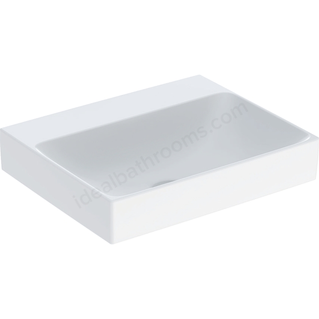 Geberit One Classic Waste 500mm 0 Tap Hole Countertop Basin w/o Overflow - White