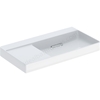 Geberit One Innovative Waste 900mm 0 Tap Hole Countertop Basin w/ Left Hand Shelf - White